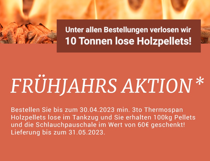 Thermospan Holzpellets Frühjahrsaktion 2023