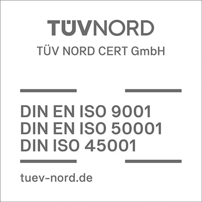TÜV Nord ISO 9001 ISO 50001 ISO 45001